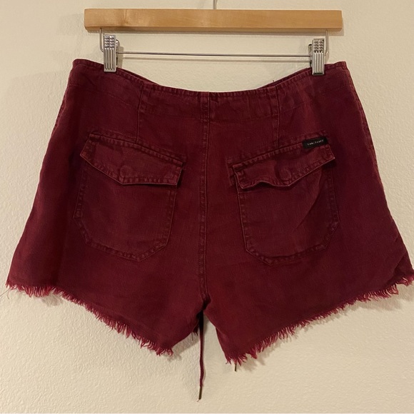 Sanctuary Playa Linen Frayed Hem Shorts - Picture 4 of 9